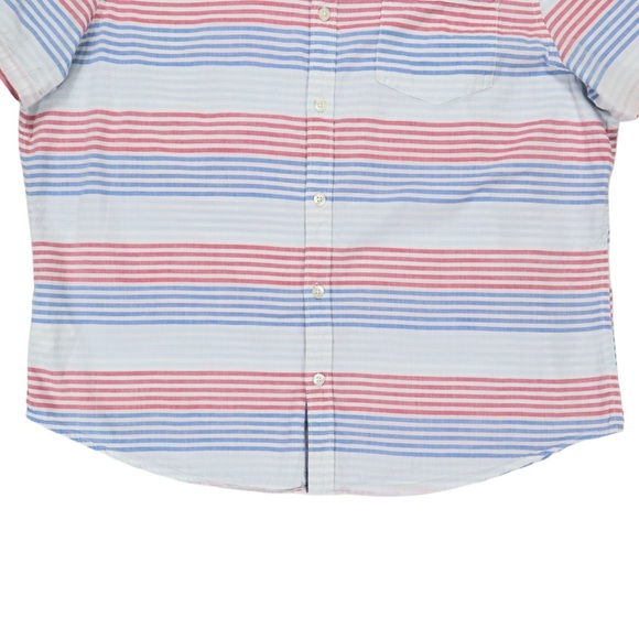 PENGUIN Short Sleeve Men's Shirt Heritage Slim Fit Size XL Horizontal Stripe - Picture 6 of 12